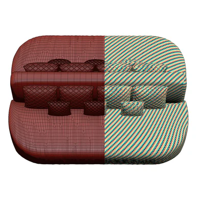 Stefa restaurant double side sofa SCD44 by Bpoint Design / — Ver 3