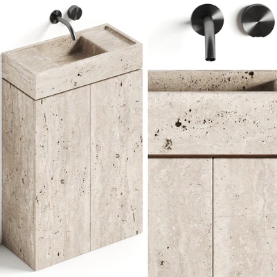 Atelier Il Granito Rocco Stone Bathroom Vanity — Ver 1