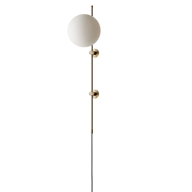 Plug in wall sconce neckless BLACK and Gold from LUX Lighting USA — Descargar