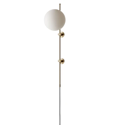 Plug in wall sconce neckless BLACK and Gold from LUX Lighting USA — Ver 5