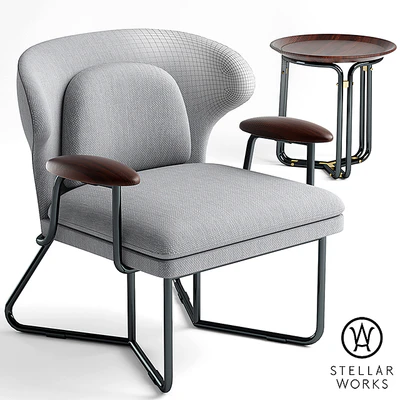 Armchair STELLAR WORKS CHILLAX LOUNGE CHAIR — Ver 3