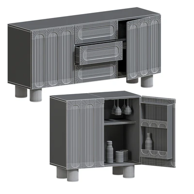 Cannelo Bar cabinet, LA REDOUTE — Ver 4