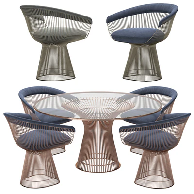 Knoll - Platner Dining Table & Chair — Ver 2