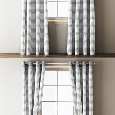 Floral Embroidered Velvet Eyelet Curtains — Вид 3