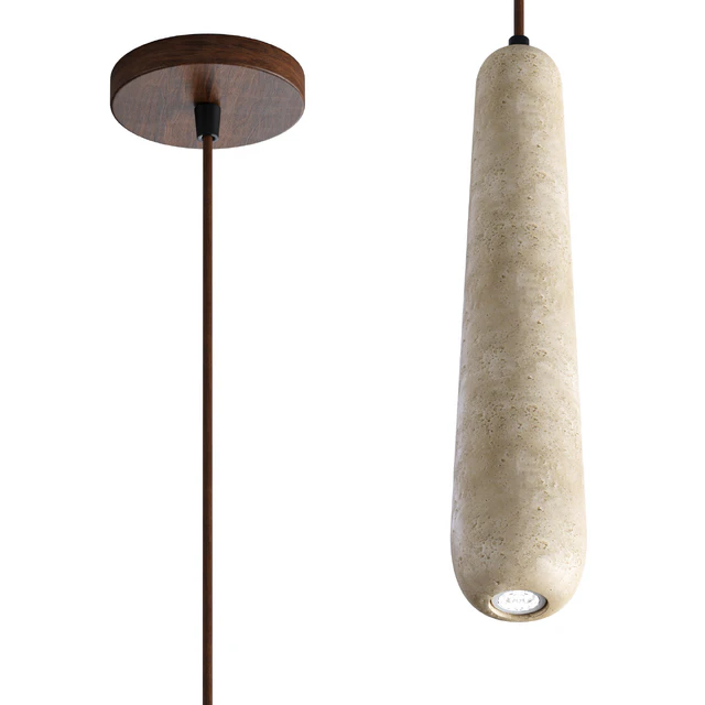 Japandi Travertine Pendant light by JAPANDISTORE — Descargar