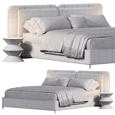 Tatlin soft bed By Minotti — Ver 4