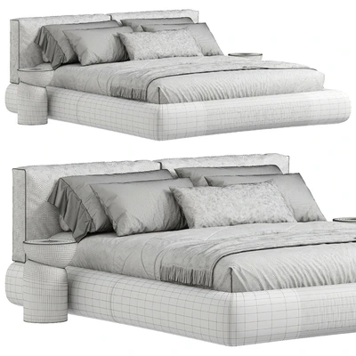 Italian minimalist bed — Ver 5