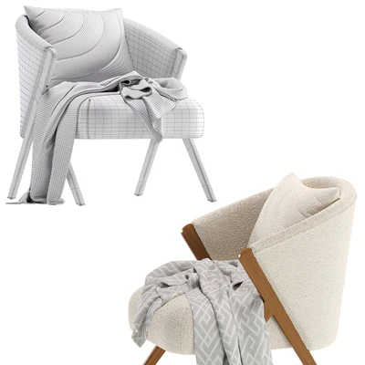 Upholstered Boucle Armchair Zara Home — Ver 5