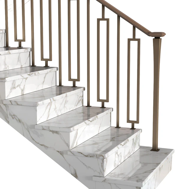 Современная мраморная лестница в стиле Ар-деко.Modern interior stair — Скачать