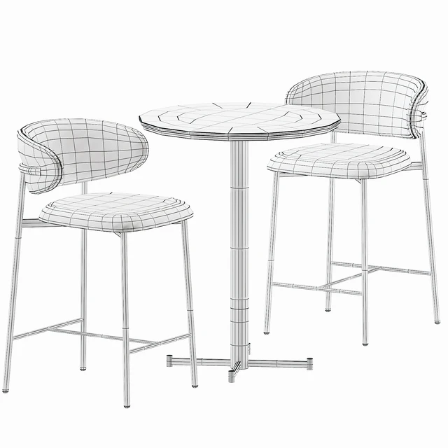 Oleandro Stool Metal bar table by Calligaris — Скачать