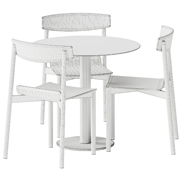 Wox 2 Wood Chair by Artu and Mesa Mona Table by Diabla — Descargar