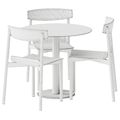 Wox 2 Wood Chair by Artu and Mesa Mona Table by Diabla — Ver 6