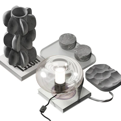 Coffee table decor set 045 with lamp — Вид 3