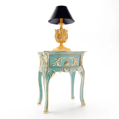 Bedside table with lamp Roberto Giovannini factory. — Ver 1