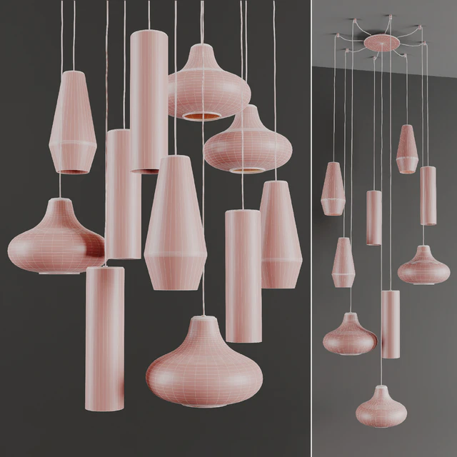 Olivia Emma Clio by Panzeri (3 Glass Pendants with 7 Colors) — Скачать