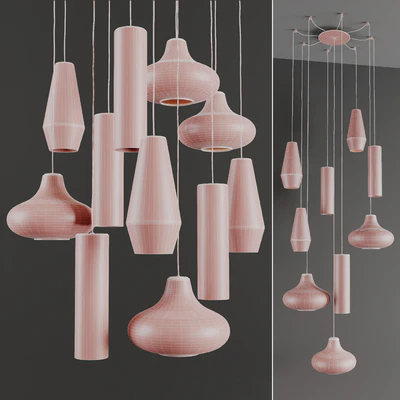 Olivia Emma Clio by Panzeri (3 Glass Pendants with 7 Colors) — Вид 3