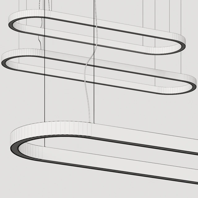Euroluce Lampadari Profile Oval Pendant Lamp — Скачать