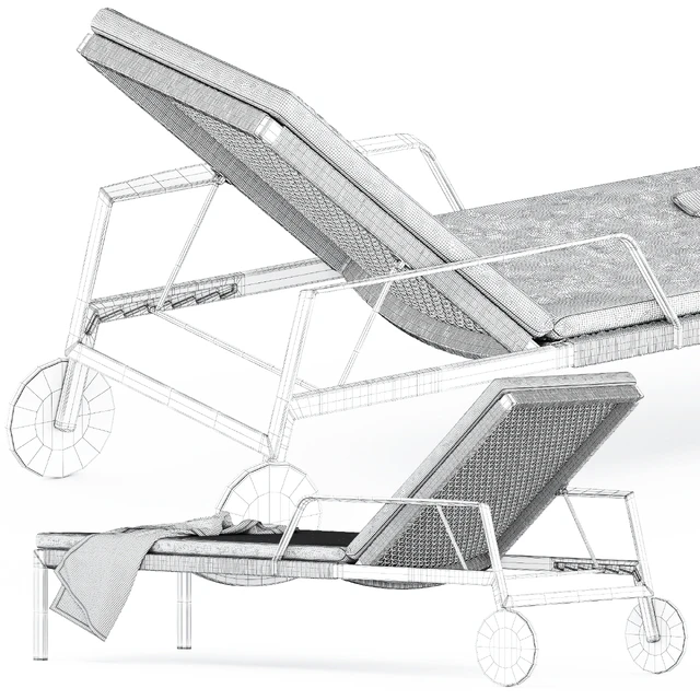 Nodi adjustable lounger by tribu — Descargar