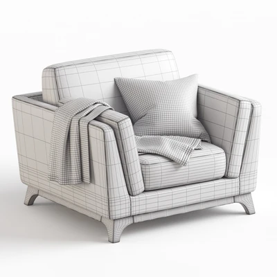 ARTICLE Ceni Pyrite Gray Armchair — Ver 2