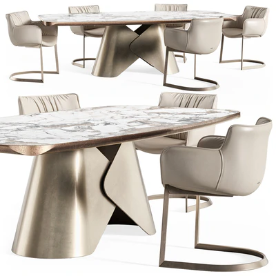 Scott keramik table Rhonda chair — Вид 1
