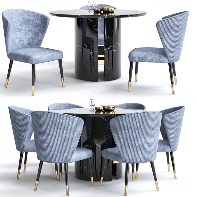 Minotti Chair and table — Скачать
