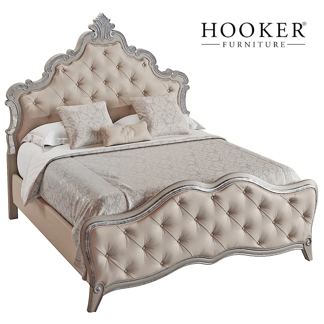Hooker Furniture Bedroom Sanctuary Upholstered King Panel Bed — Descargar