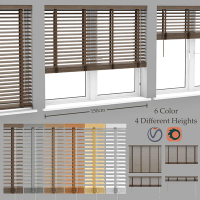 Wood blinds venetian — Ver 1
