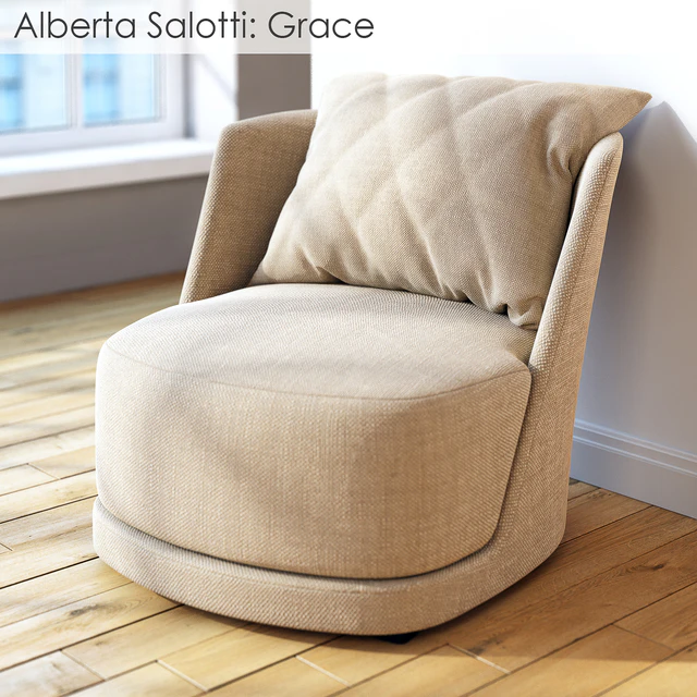 Armchair Alberta Salotti Grace — Скачать