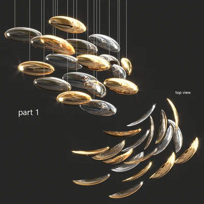 Lasvit chandelier — Ver 3