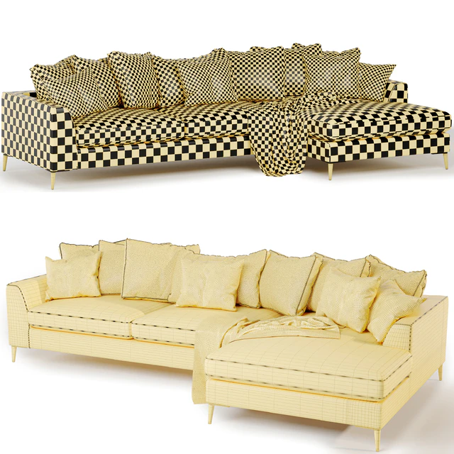 Meridian large chaise sofa — Скачать