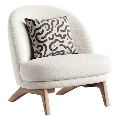 Pyle Cozy White Chair — Ver 7