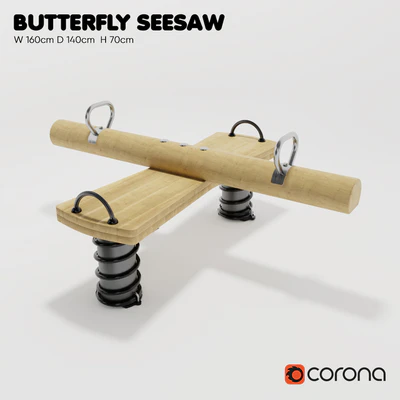 KOMPAN. Spring swing "Butterfly" — Ver 1