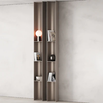 416 bookcase and rack 09 halfround semicircle arc modular shelfs 02 — Ver 5