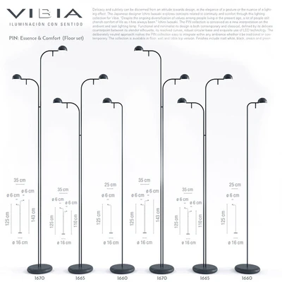 Vibia Pin (floor& table set) — Вид 1