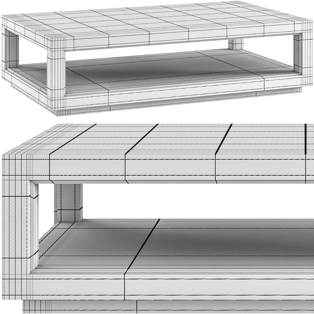 Coffee table Restoration Hardware Grand Framed — Descargar