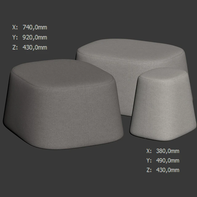 Poufs Float by Tacchini — Descargar