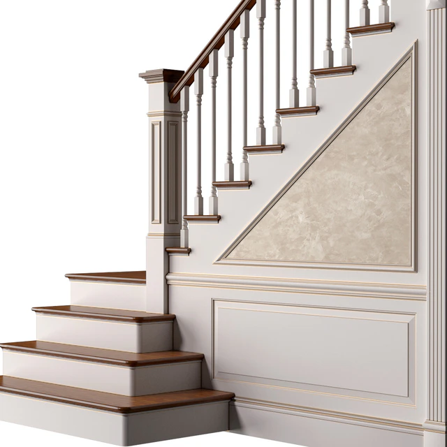 Stair in a classic style.Classic Modern interior Stair — Descargar