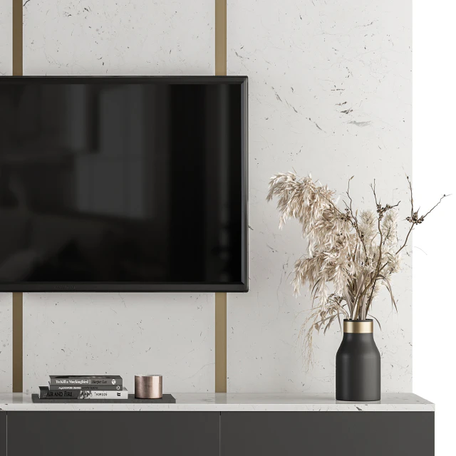 TV Wall White and Stone - Set 27 — Descargar