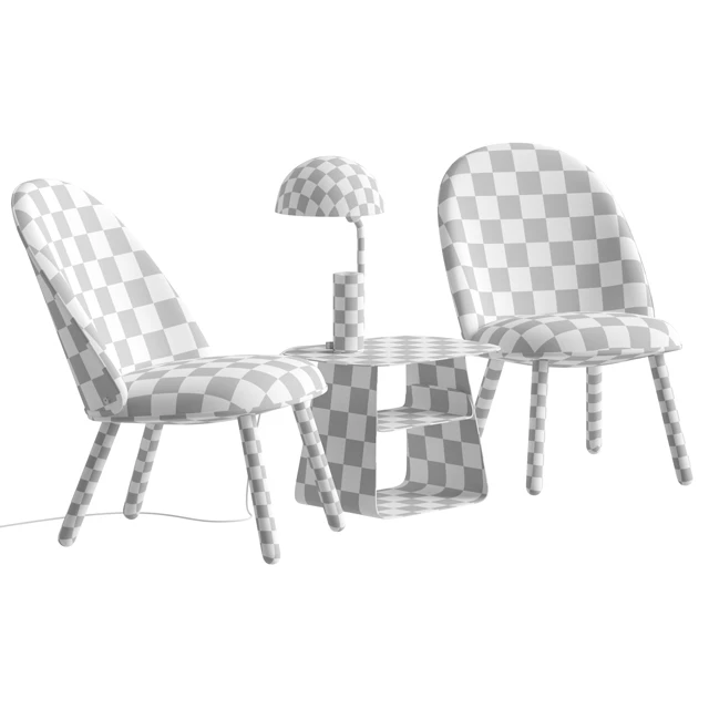 Ace Lounge Chair and Cap Table Lamp — Descargar
