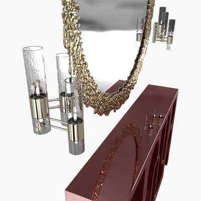 Brabbu cay mirror, colosseum console and ombak wall light — Вид 3