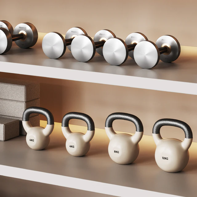 A wall with a rack for gym equipment 2 — Descargar