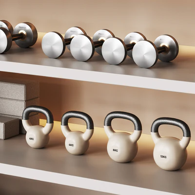 A wall with a rack for gym equipment 2 — Ver 4