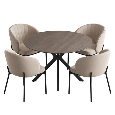 Ralf table Cruz chair — Ver 3