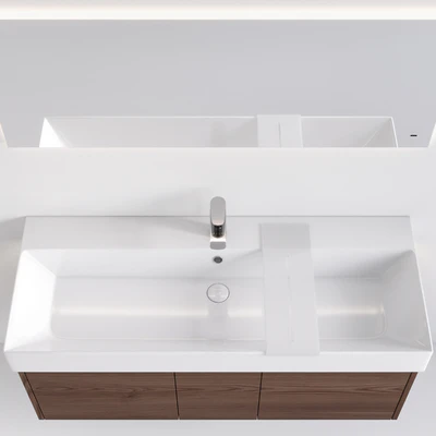 Подвесная тумба с раковиной GRANDE и зеркалом VETRATA, Kerama Marazzi — Вид 5