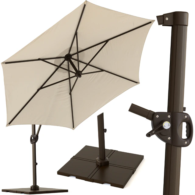 Round Cantilever Outdoor Patio Umbrella Pottery Barn — Скачать