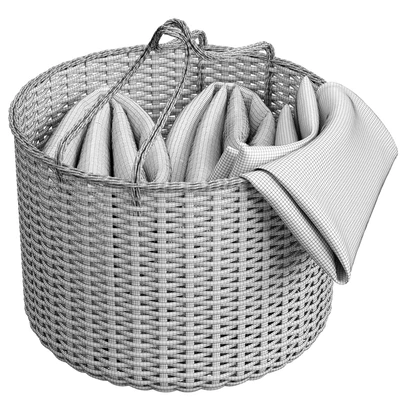 basket with blanket — Вид 3
