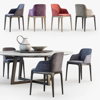 Poliform Grace chair Concorde table — Вид 2