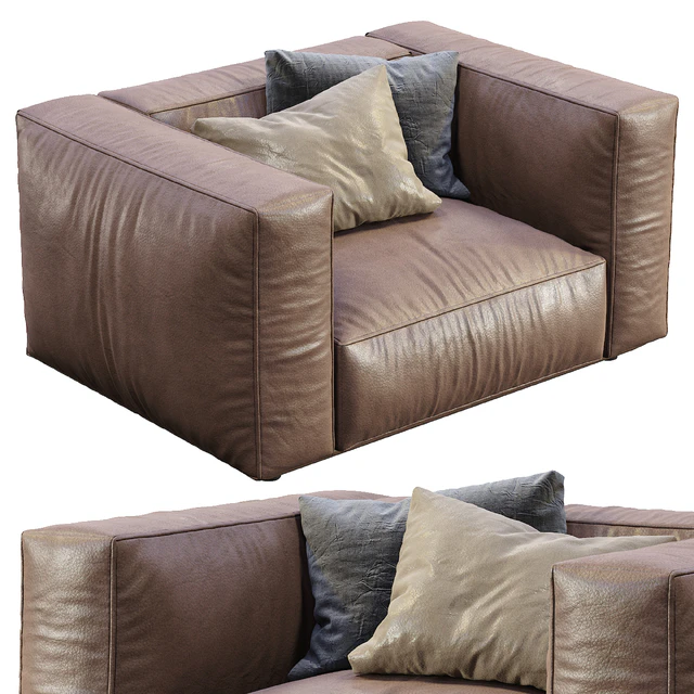 Marechiaro Leather Armchair By Arflex — Descargar