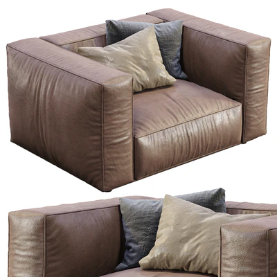 Marechiaro Leather Armchair By Arflex — Ver 5