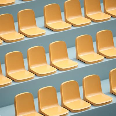 Plastic chairs seats seats for the stadium grandstand — Ver 5